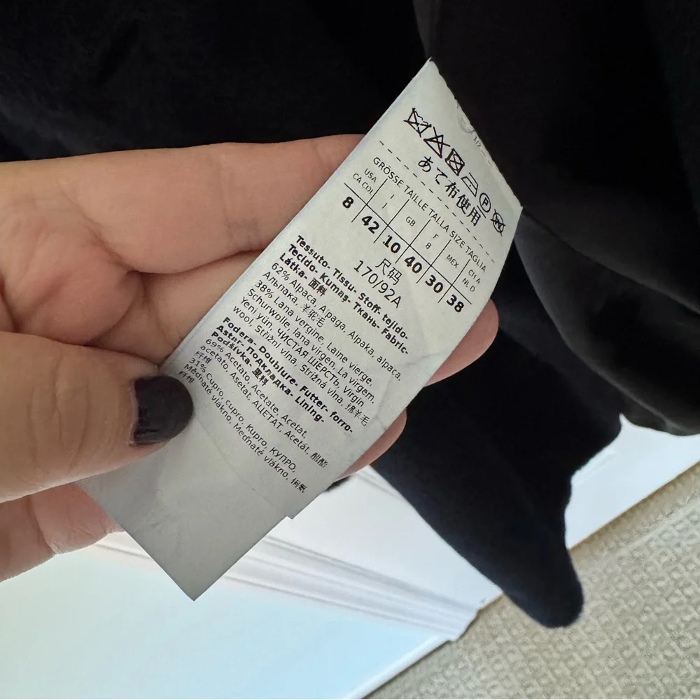 Max Mara Roseto Navy Blue Coat IT 42 US 6 - Picture 10 of 16